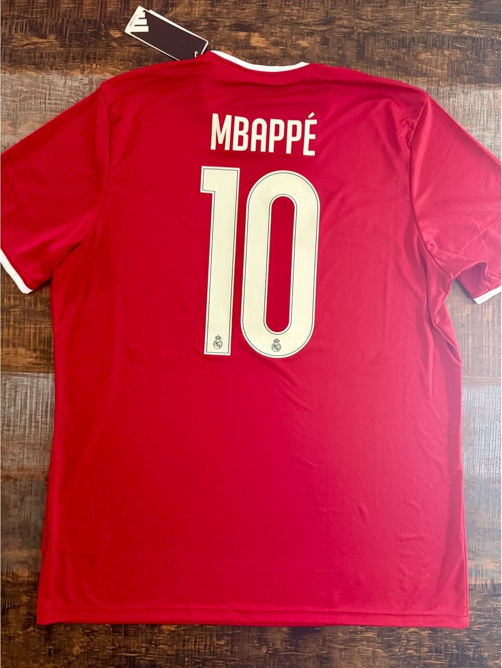 Mbappe #10 Adidas Real Madrid Red Jersey XL
